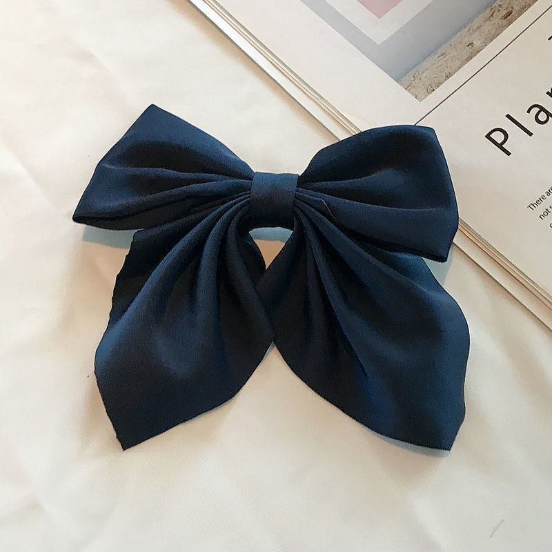 Wholesale Wholesale solid color temperament college style bow hairpin