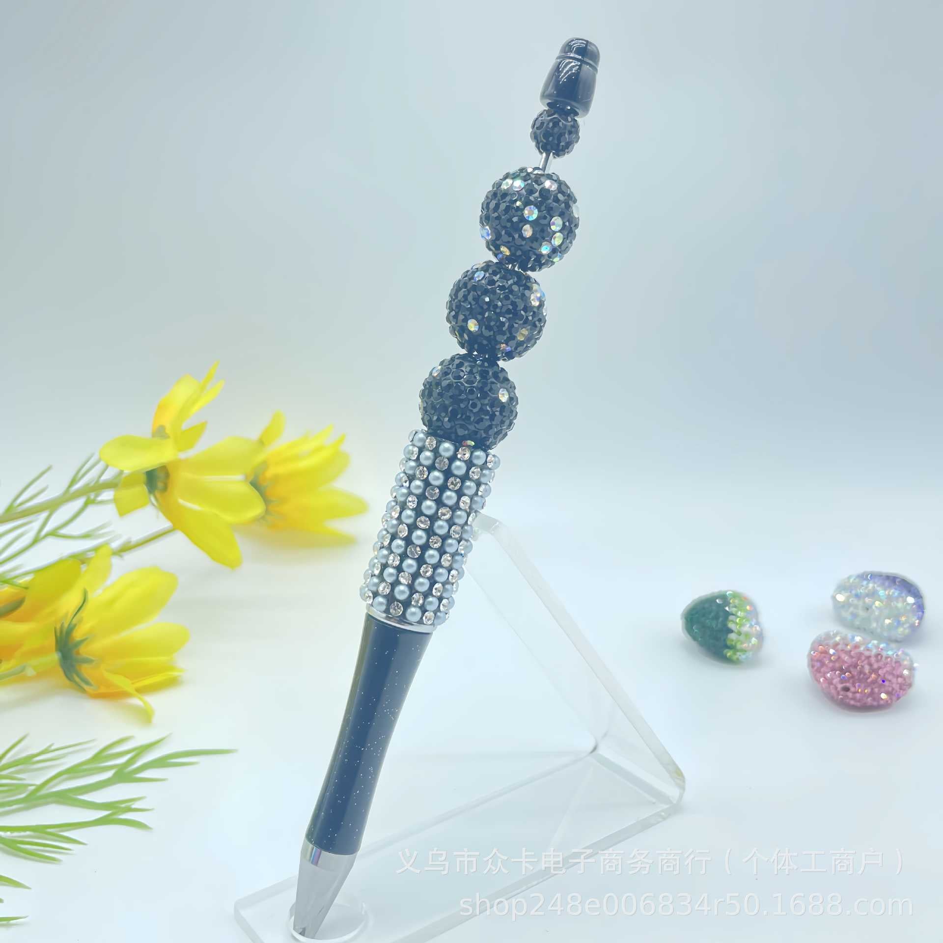 Wholesale 20pcs 16mm Full Diamond Ball Handmade DIY  Fancy Beaded Pen