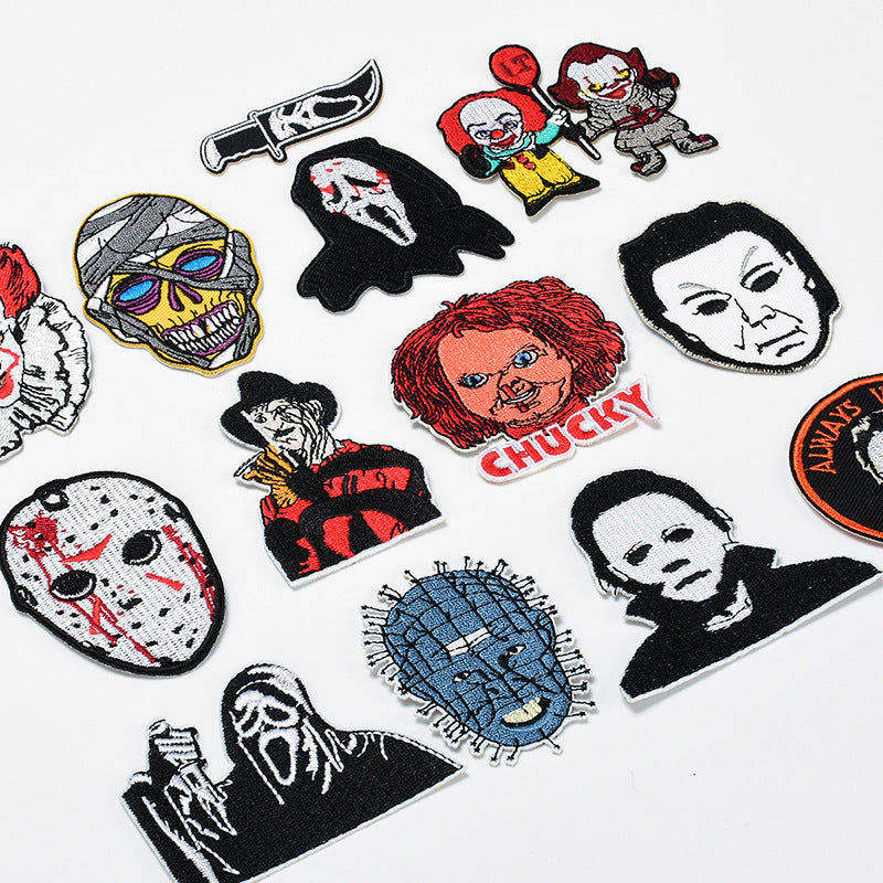Wholesale Twill  Embroidered Patch y Clown Badge DIY Fashion Accessory for Coat Bag Hat