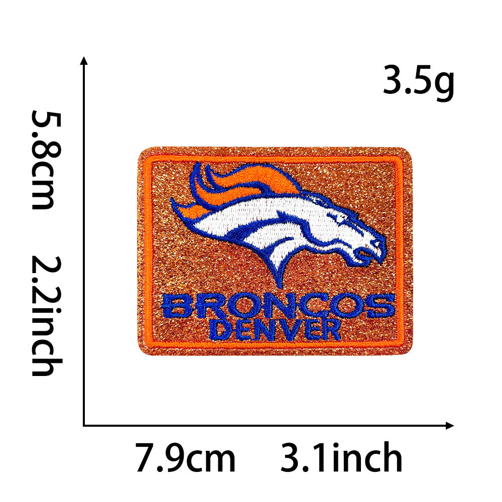Wholesale Seattle Seahawks Sequin Embroidered Patch State Shape Sew On Applique For Clothing Bags DIY Craft Accessory OLY Exclusive