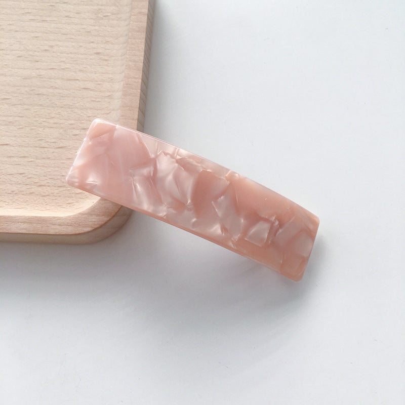 Wholesale Temperament Simple Hair Accessory Horizontal Clip One-line Rectangular Versatile Spring Clip