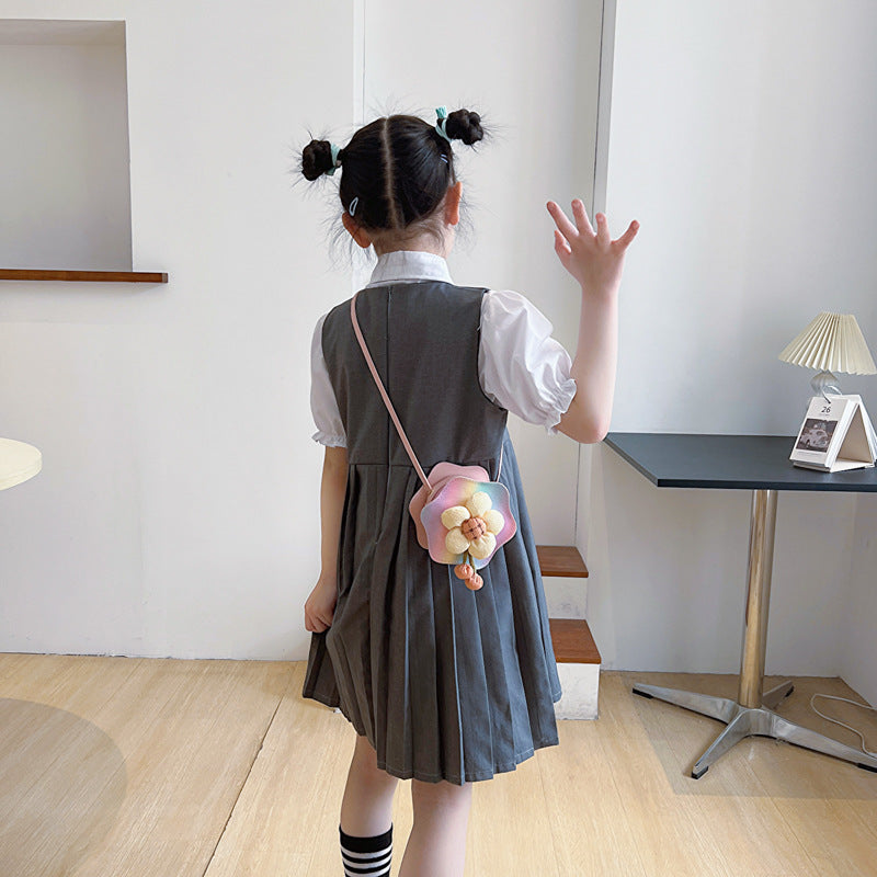 Al por mayor lindo bolso para niños de hombro de flores al por mayor