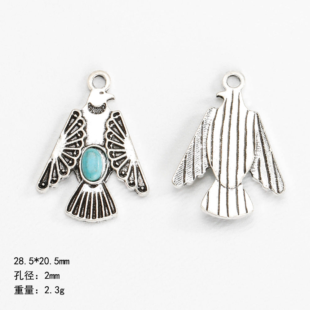 Wholesale Bohemian ethnic style turquoise inlaid necklace bracelet