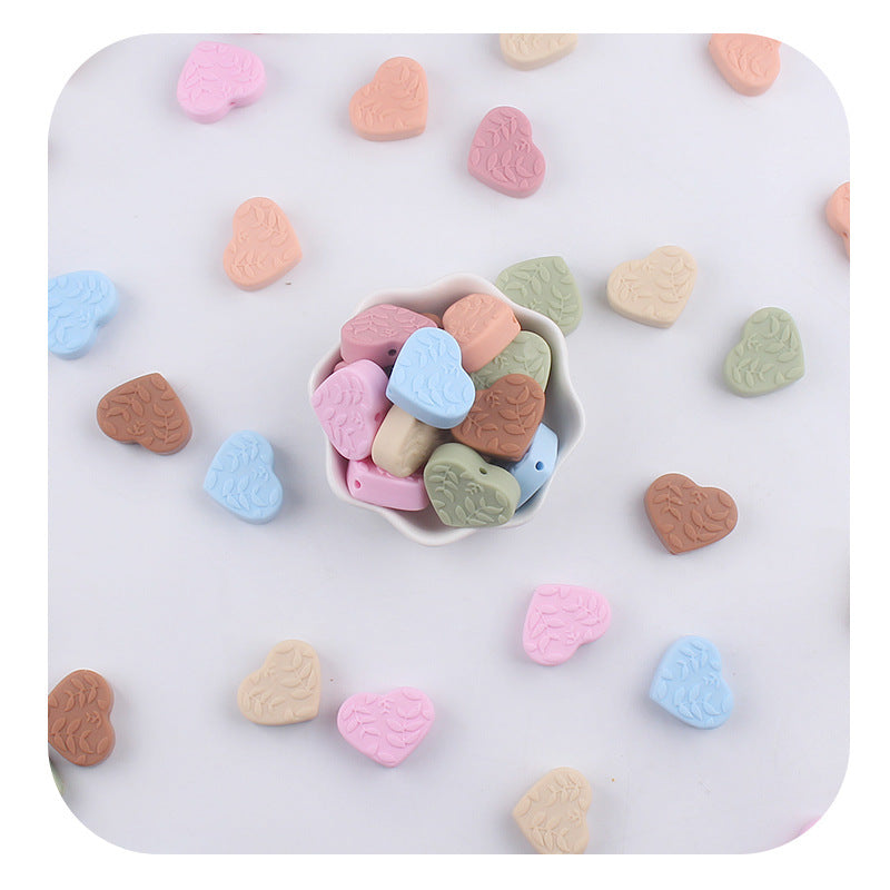 Wholesale Cartoon Love Leaf Silicon Pork Pearls