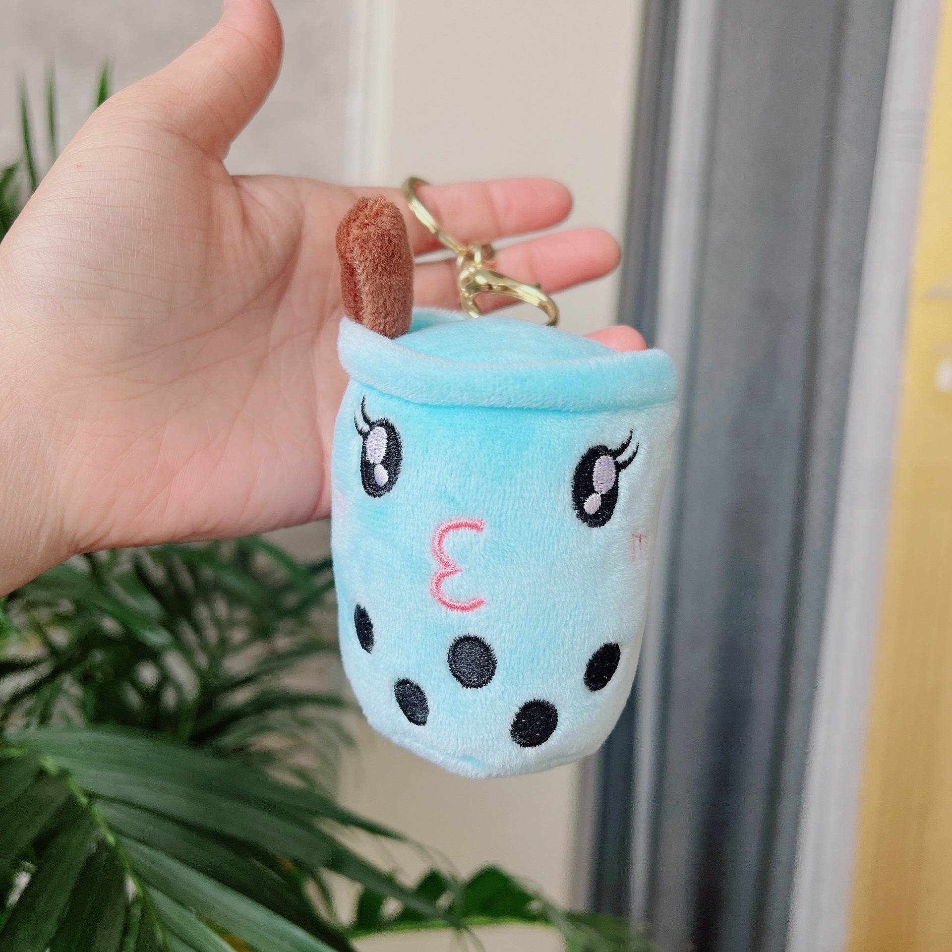 Wholesale  Plush Milk Tea Keychain Doll Doll Bag Pendant Milk Tea Plush Keychain Doll Doll
