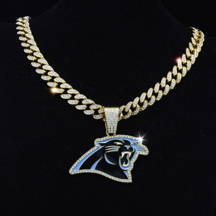 Wholesale Men S Hip Hop Rhinestone Cuban Necklace Gold Jewelry Accessory Gift Casual