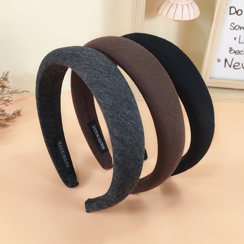 Wholesale Autumn and Winter Solid Color Fabric Hair Bands