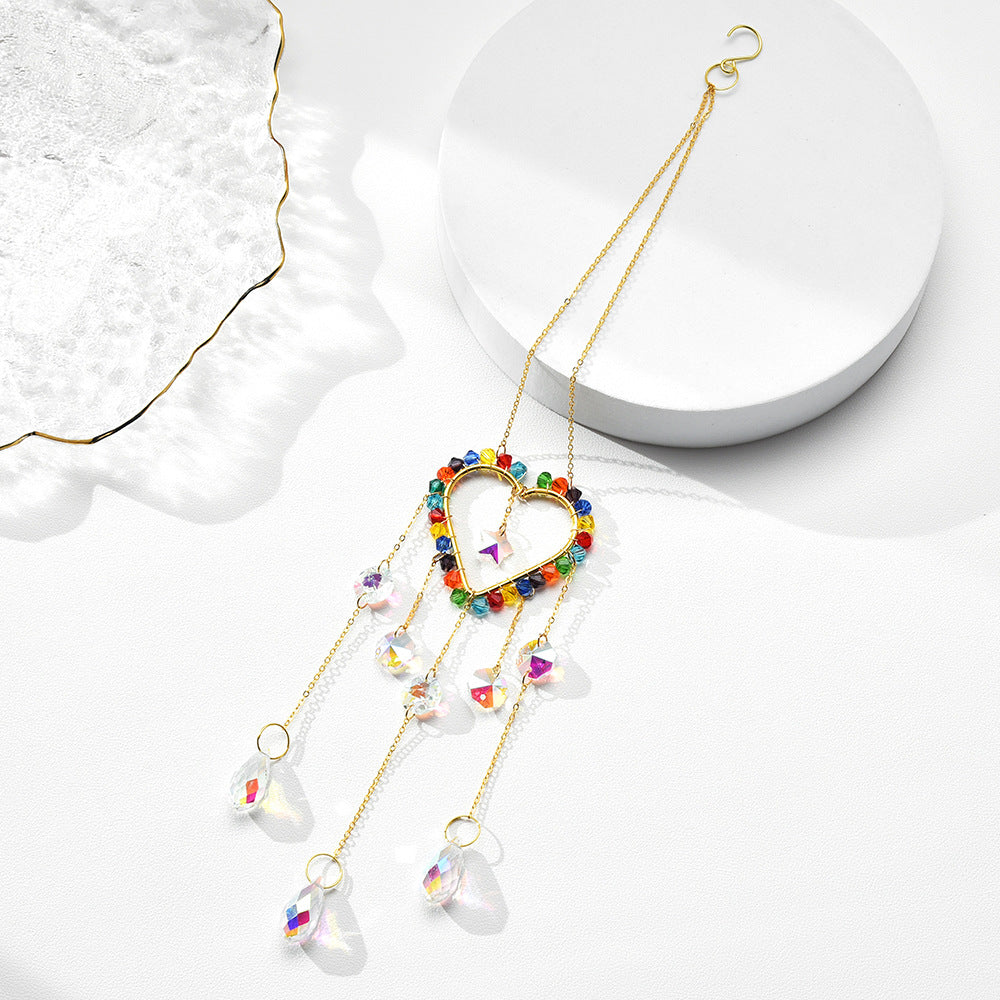 Wholesale rainbow stars and moon four-piece window chimes