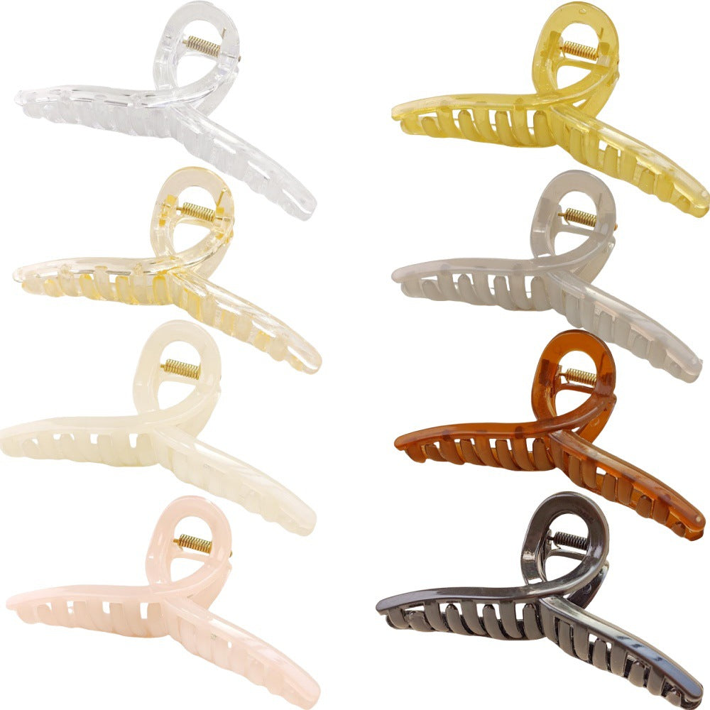 Wholesale Jelly Strap Cross Shark Clip Simple Fashion Back Head Hair Claw