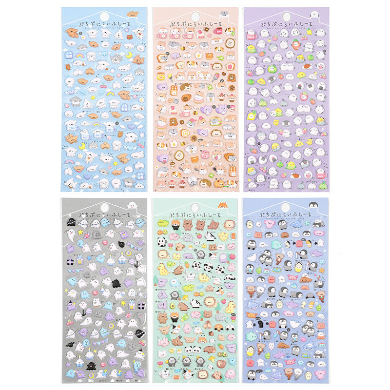 Wholesale Cartoon Mini Color Cute Animal 3D Stickers