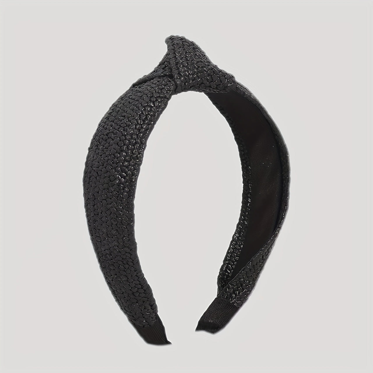 Wholesale Straw braided trendy temperament wide-brimmed simple knotted hair accessories