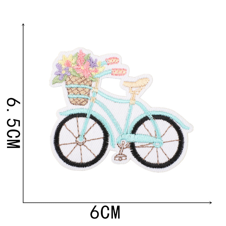 Wholesale New Summer Waves Embroidery Cloth Sticker