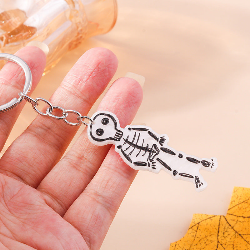 Wholesale Ghost Skeleton Zinc Alloy Keychain