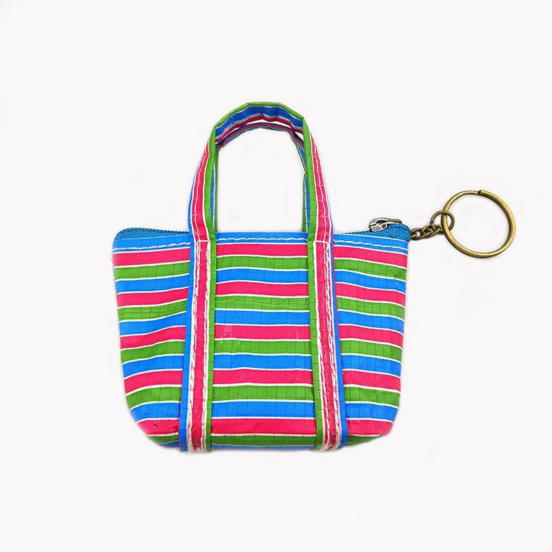 Wholesale Fishing Net Bag Vegetable Basket Coin Purse Charm Plastic Keychain