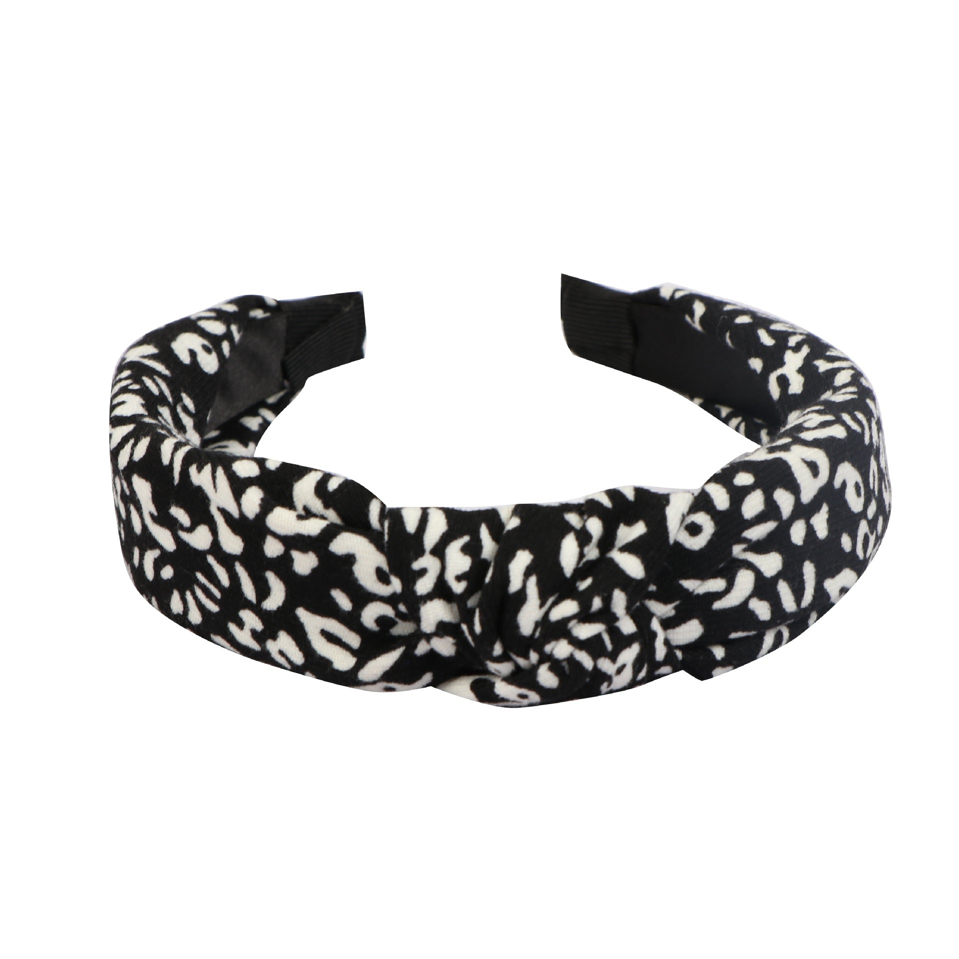 Wholesale Leopard Print Knotted Braided Simple Headband