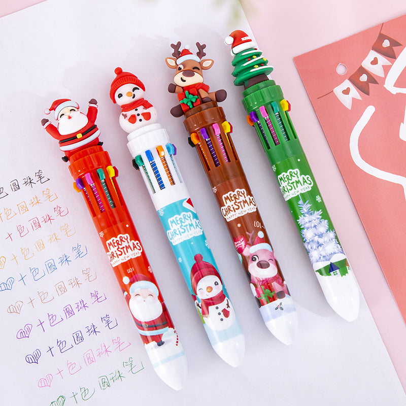 Wholesale Reindeer  ten-color ballpoint pen