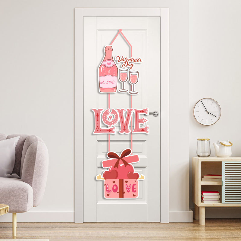 Wholesale Valentine's Day Decoration Door Hanging Love Party Hanging Decoration