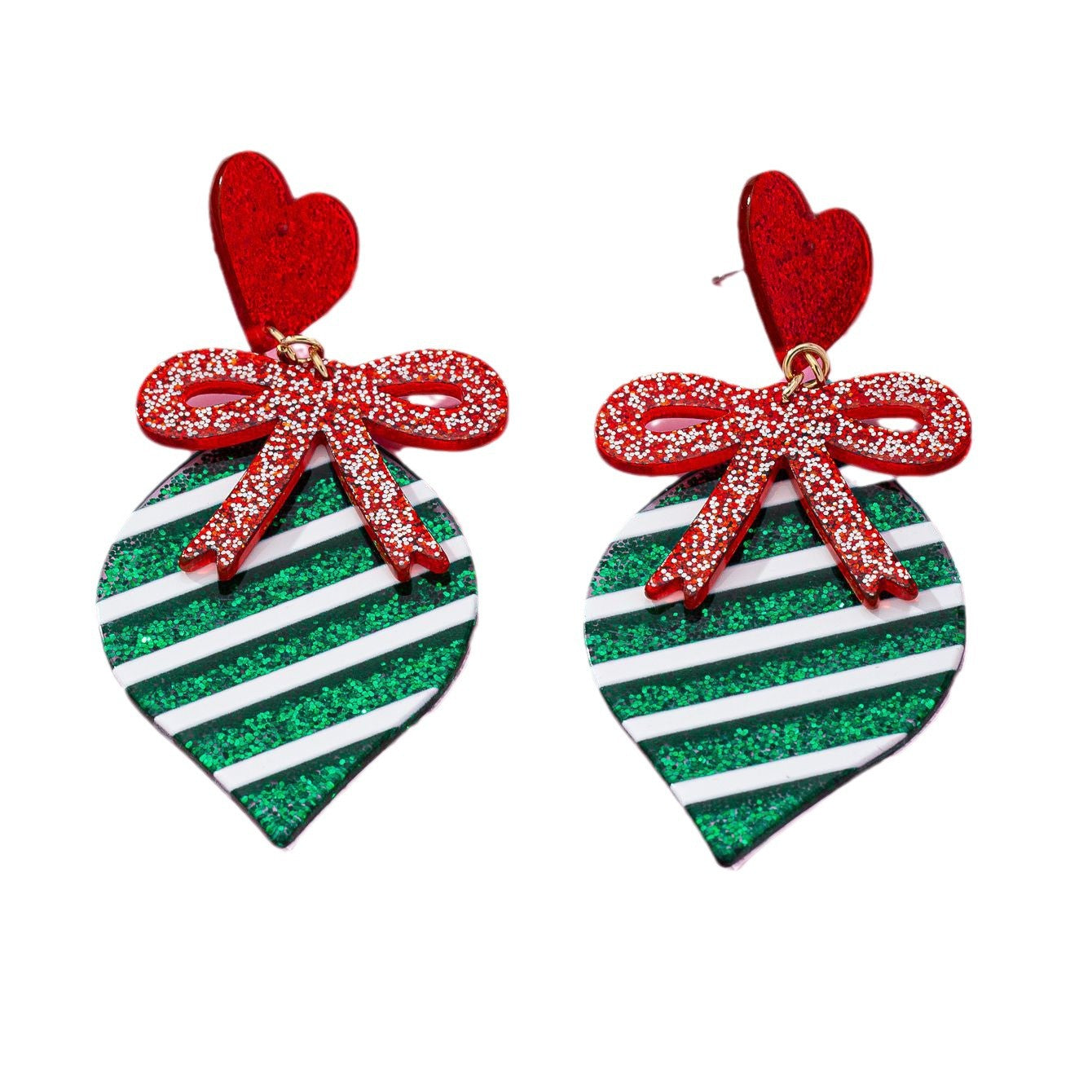 Wholesale Love Bow Valentine' s Day Acrylic Earrings