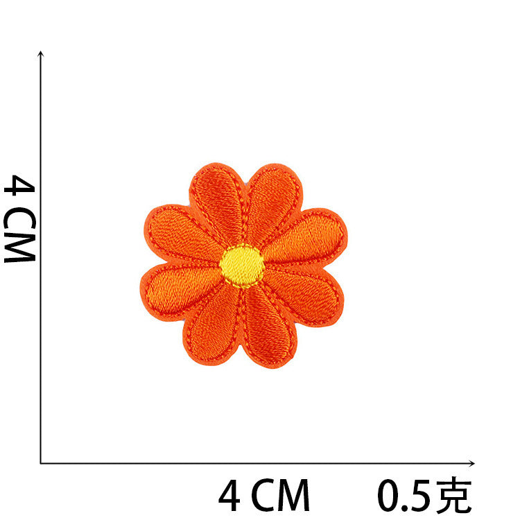 Wholesale Polyester Iron On Embroidery Patch Butterfly Floral Design For Clothing Decorative DIY Craft Supply