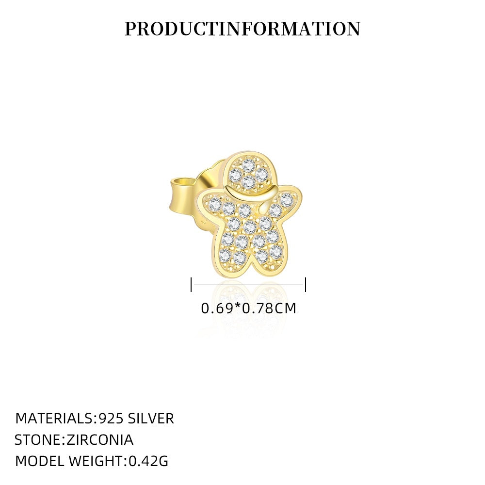 Wholesale S925 Sterling Silver Christmas Tree Pendant Necklace with Full Diamonds