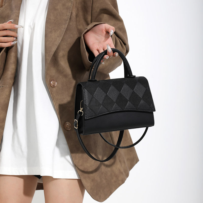 Wholesale Rhombus Simple PU Crossbody Bag Shoulder Bag