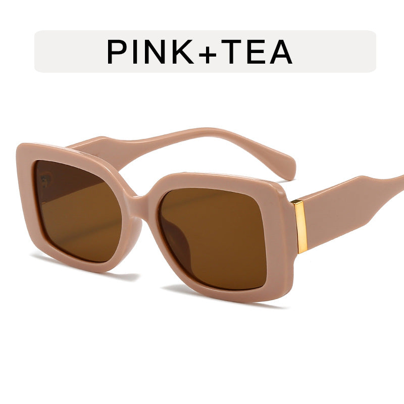 Wholesale Box Retro Sunglasses Women's Personalized Gradient  Sunglasses Large Frame Fashionable Street Beat