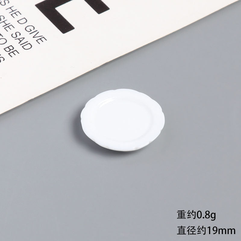 Wholesale Resin Miniature Coffee Cup Plate And Saucer Doll Accessories