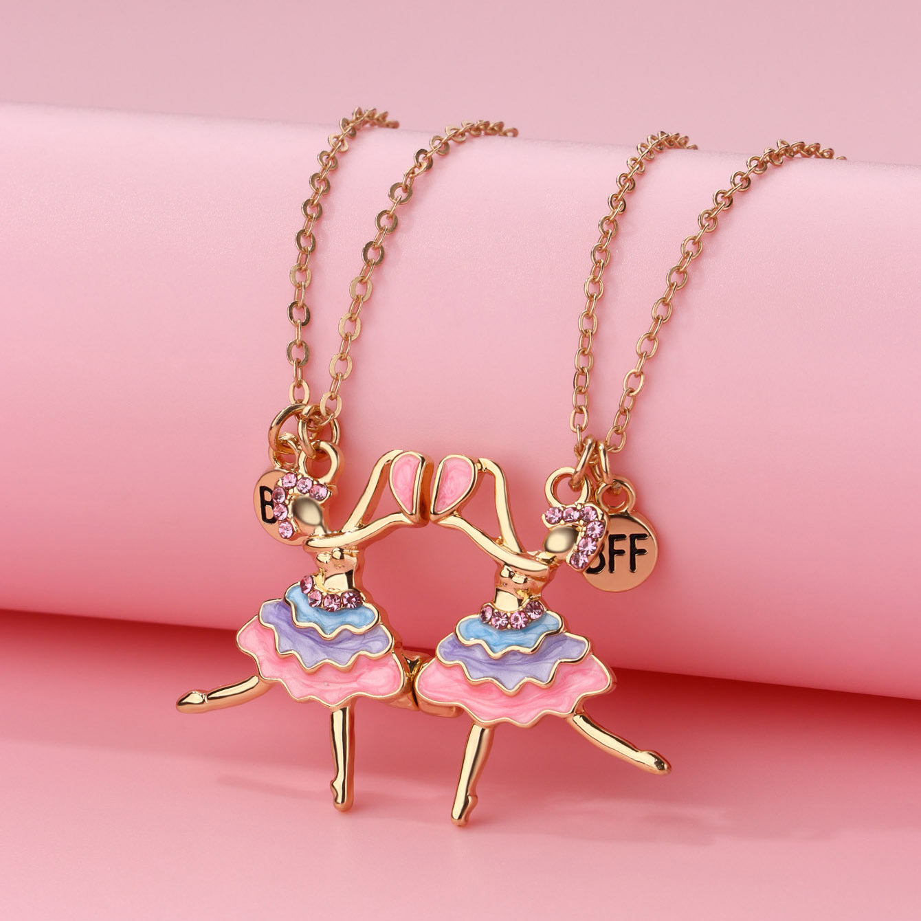 Wholesale Dancer Necklace  Good Friend Clavicle Chain Girl Necklace