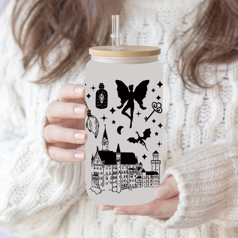 Wholesale Pumpkin Ghost Witch Halloween 16oz Cup UV DTF Wraps