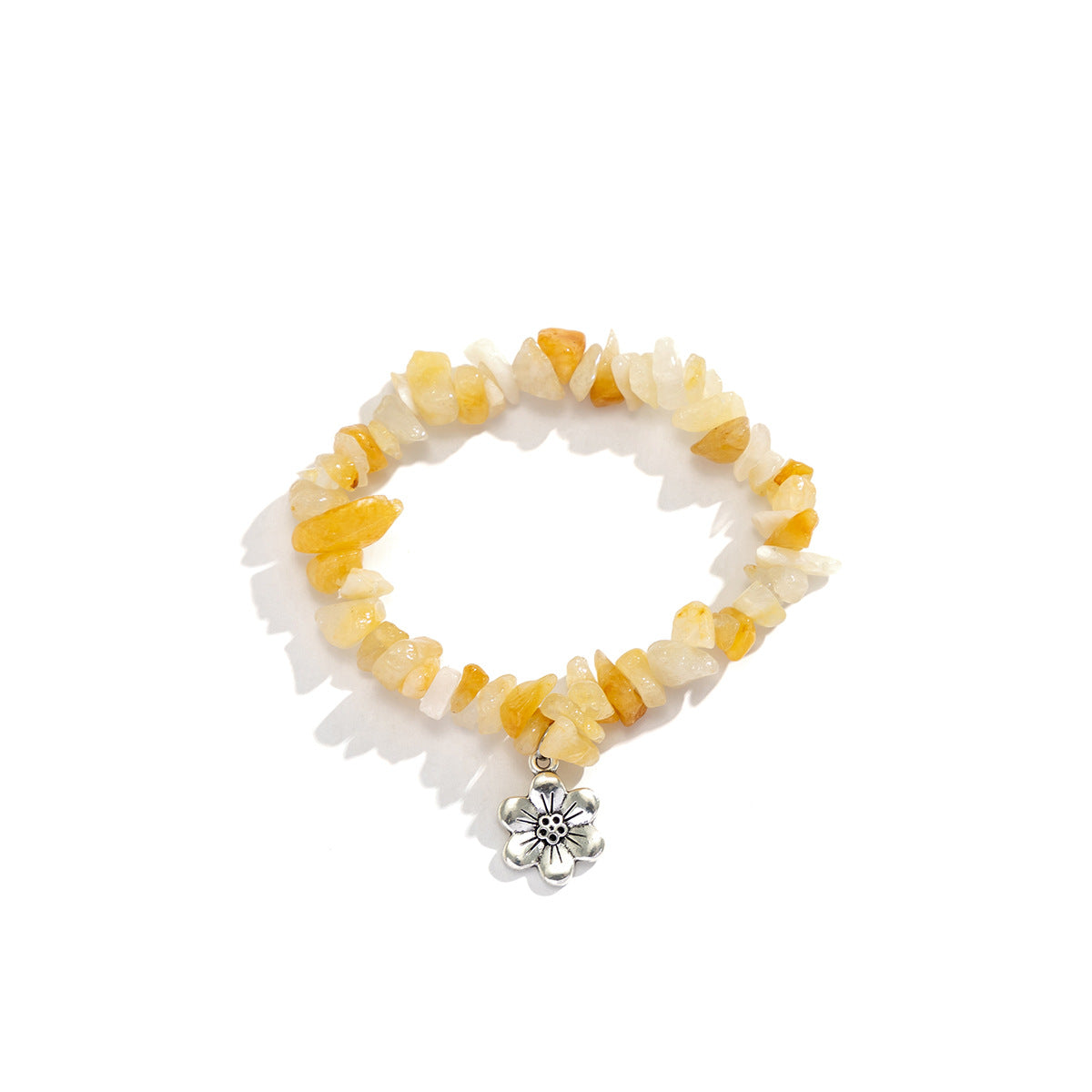 Star al por mayor Star Heart Fish Coste de piedra triturada Pulsera colorida