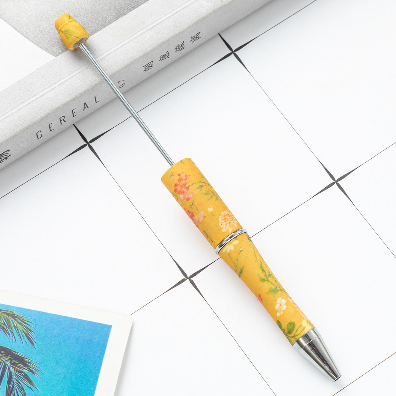 Wholesale 1000pcs Beadable Pens Cow Print Leopard Print Christmas Plastic Pen DIY for Beaded