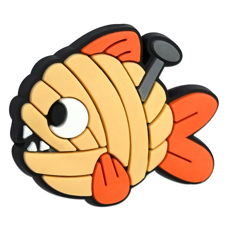 Wholesale Random 100pcs Wool Animal Beaded Keychain for Children Focal Beads