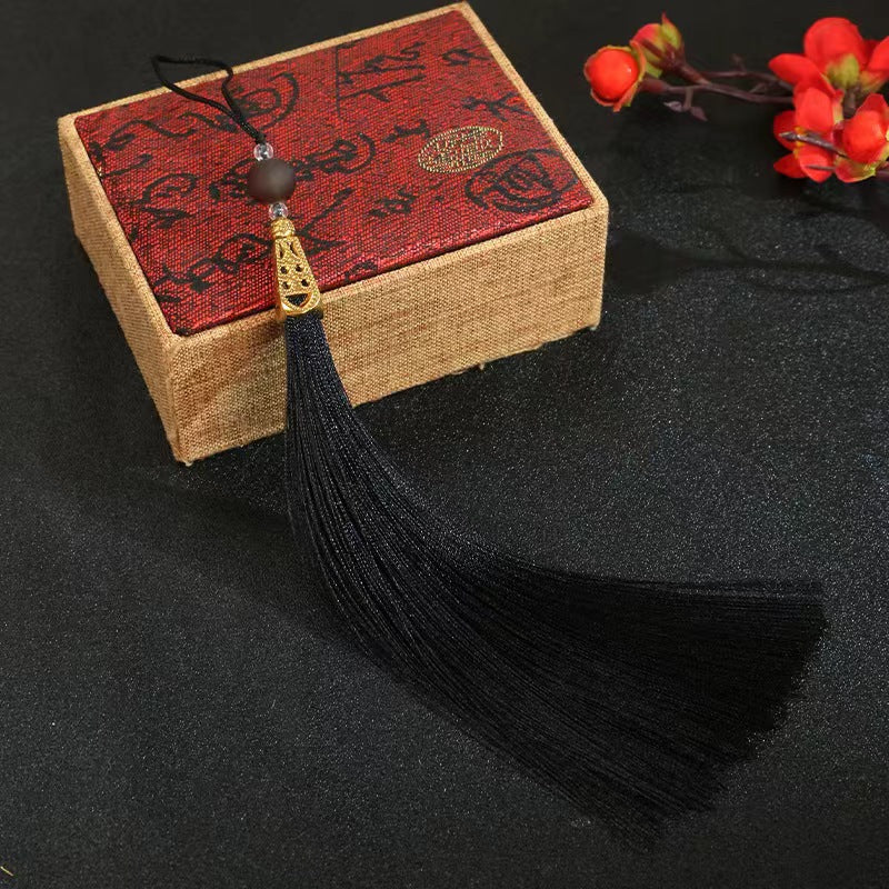 Wholesale Long Frosted Bead Ice Silk Tassel Pendant