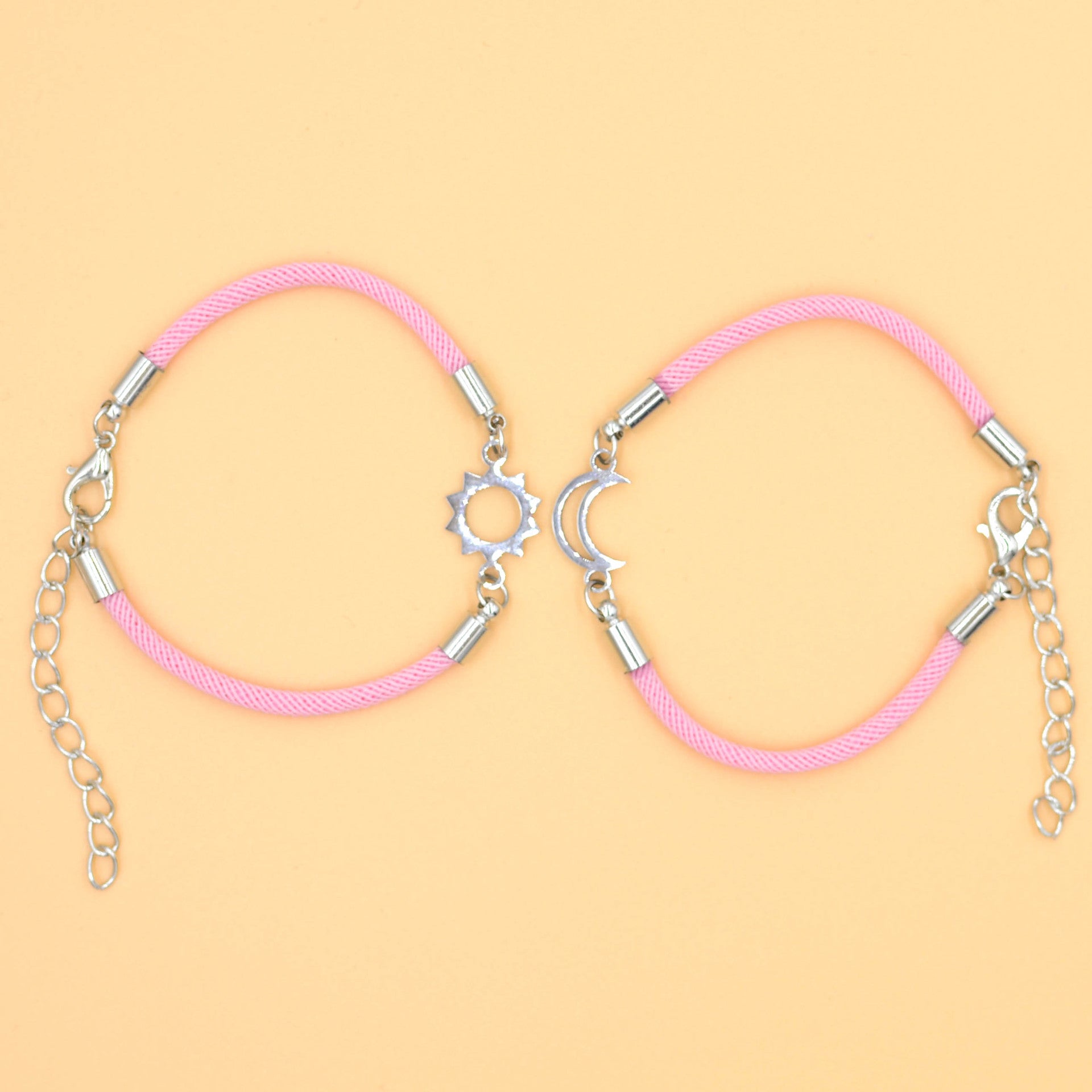 Wholesale Sun Moon Same Brilliance Valentine' s Day Weaving Bracelet