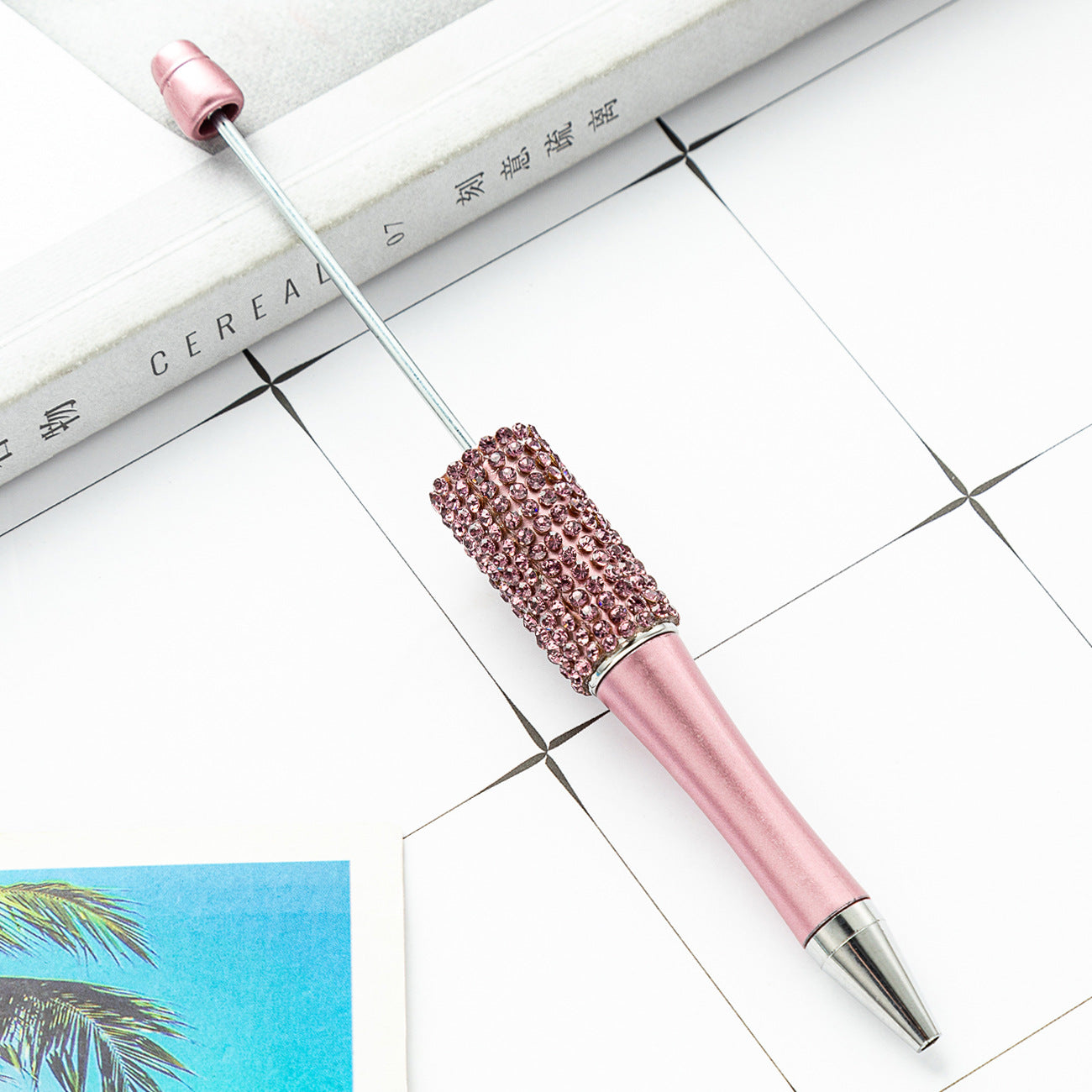 Wholesale 500pcs Beadable Pens Rhinestone Pens Handmade Plastic Diamond Pen