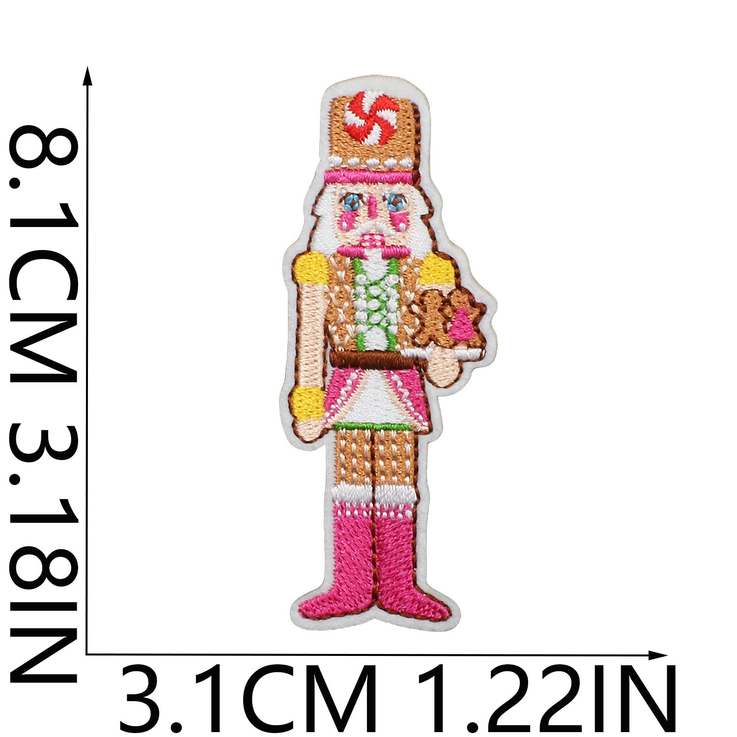 Wholesale Chic Polyester Embroidered Iron On Nutcracker Patch For Clothing Bags DIY Craft Accessory OLY Exclusive