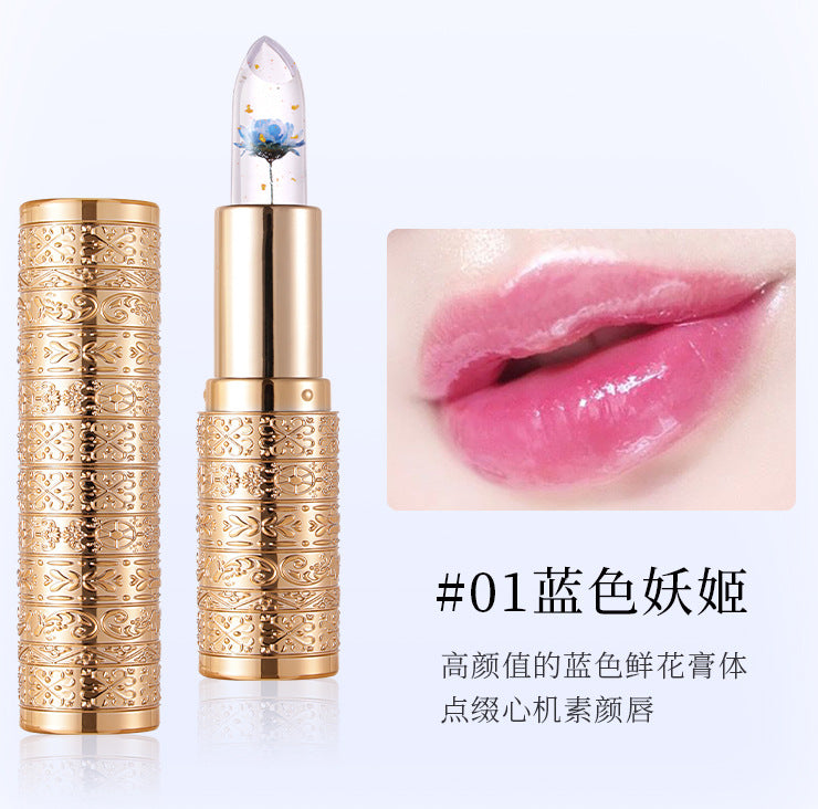 Wholesale non-fading non-stick cup petal jelly color changing lipstick