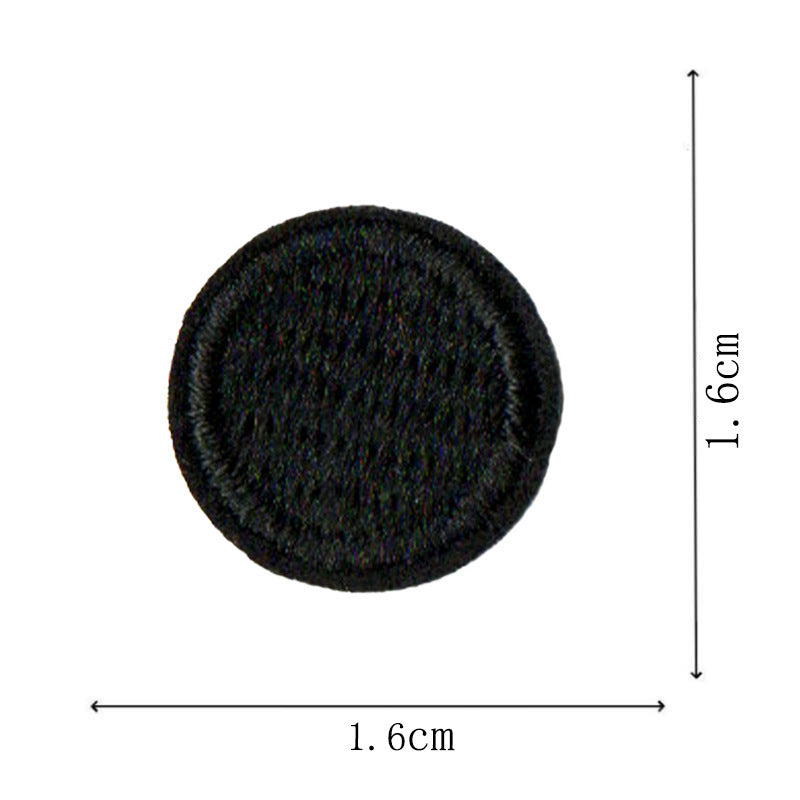 Wholesale Round Classic Computer Embroidered Flower Patch Applique