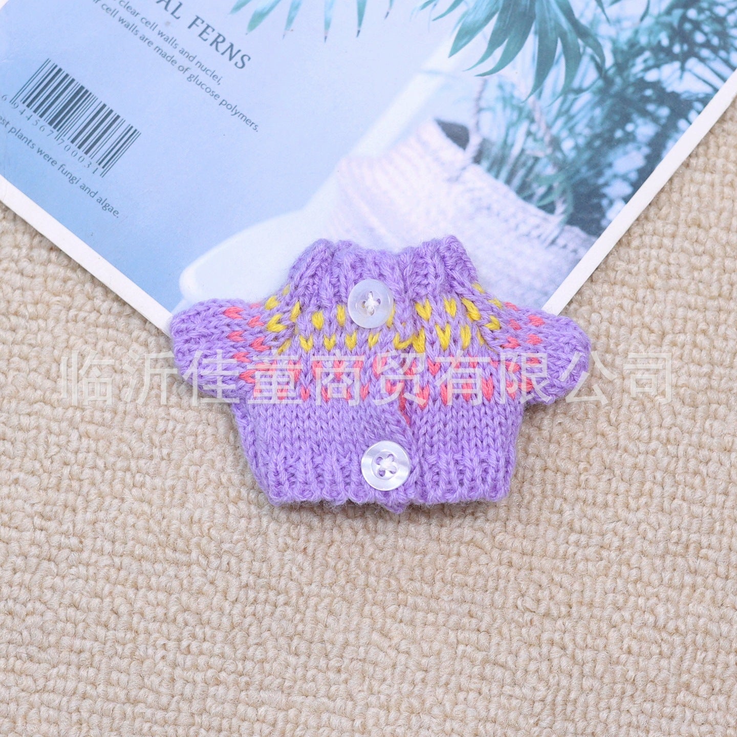 Wholesale 10pcs Mini colored button sweater Doll Accessories