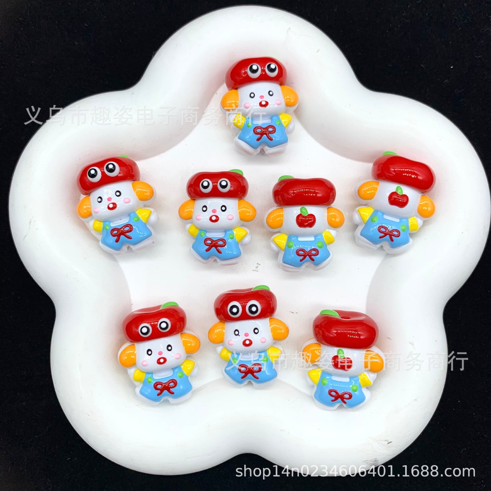 Wholesale 10pcs Cute cartoon dog Acrylic Beads