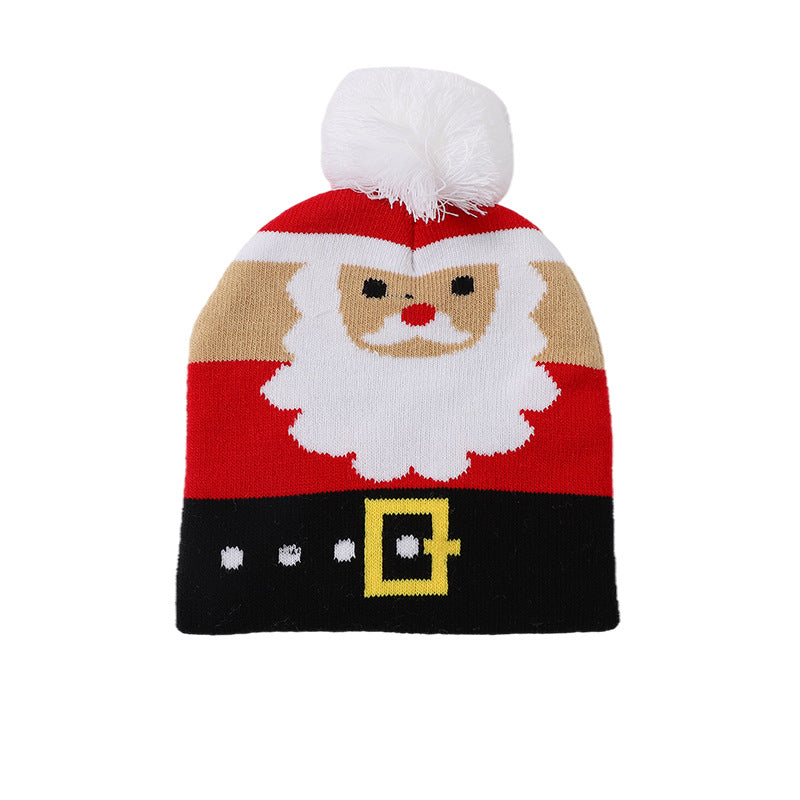 Wholesale Christmas Hats Children's Knitted Woolen Hats Colorful Knitted Hats Christmas Hats