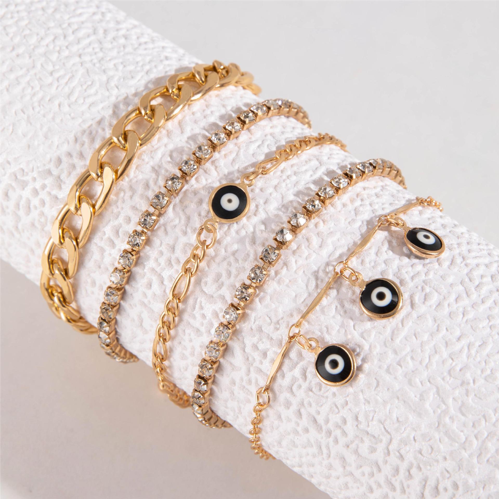 Wholesale Devil's eye bracelet design niche versatile eye bracelet set