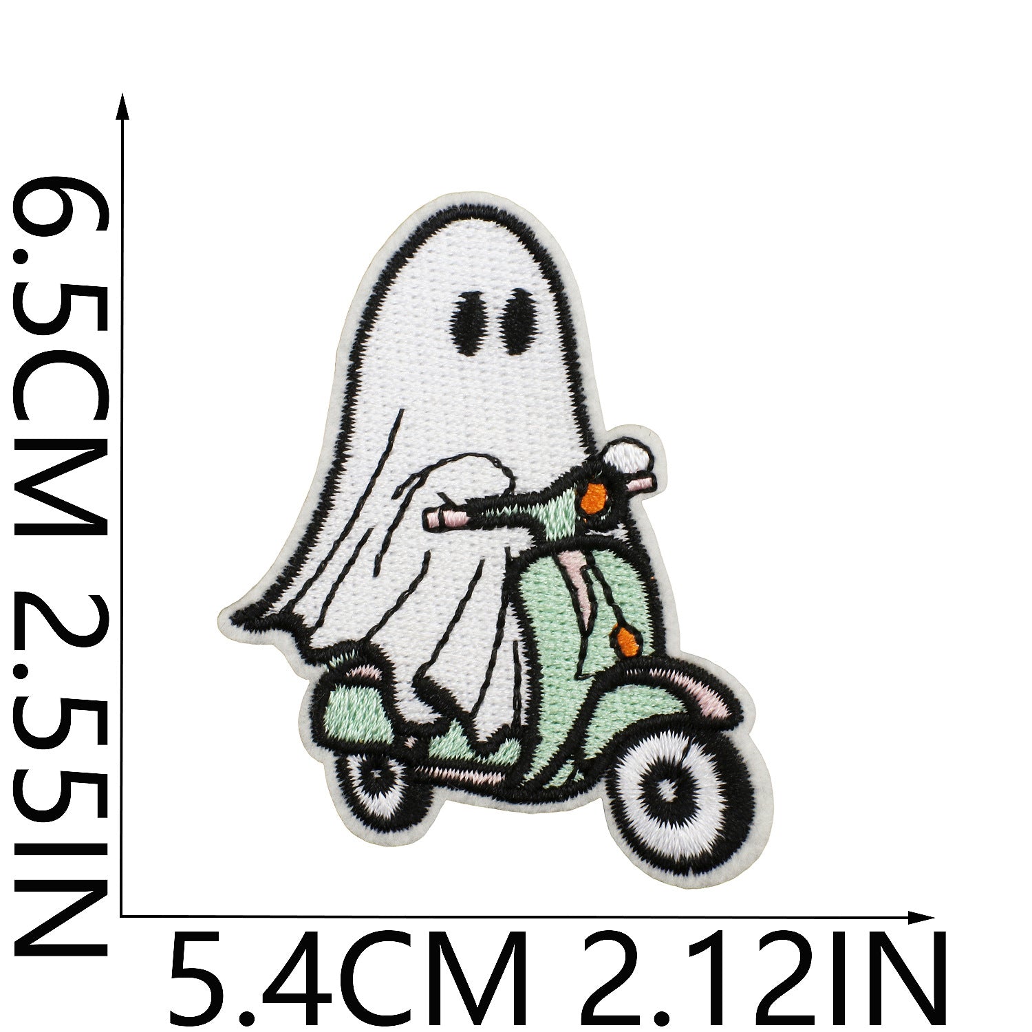 Wholesale Iron On Ghost Pumpkin Embroidery Patch Cute Witch Applique For Clothing Holiday Craft Supply For DIY Decor
