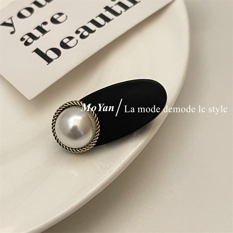 Wholesale Vintage Frosted Pearl Rhinestone Hairpin Head