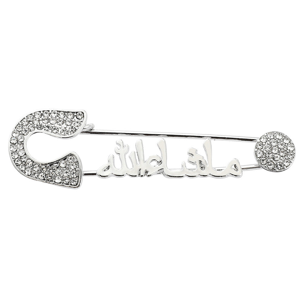Wholesale Diamond Foot Letter Exquisite Alloy Brooch