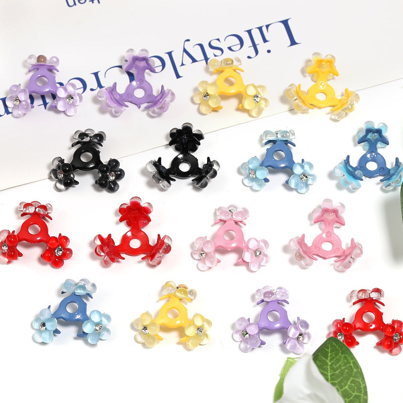 Wholesale 30pcs Heavy Point Drilled Resin Flower Center Hole Receptacle Acrylic Beads Spacer