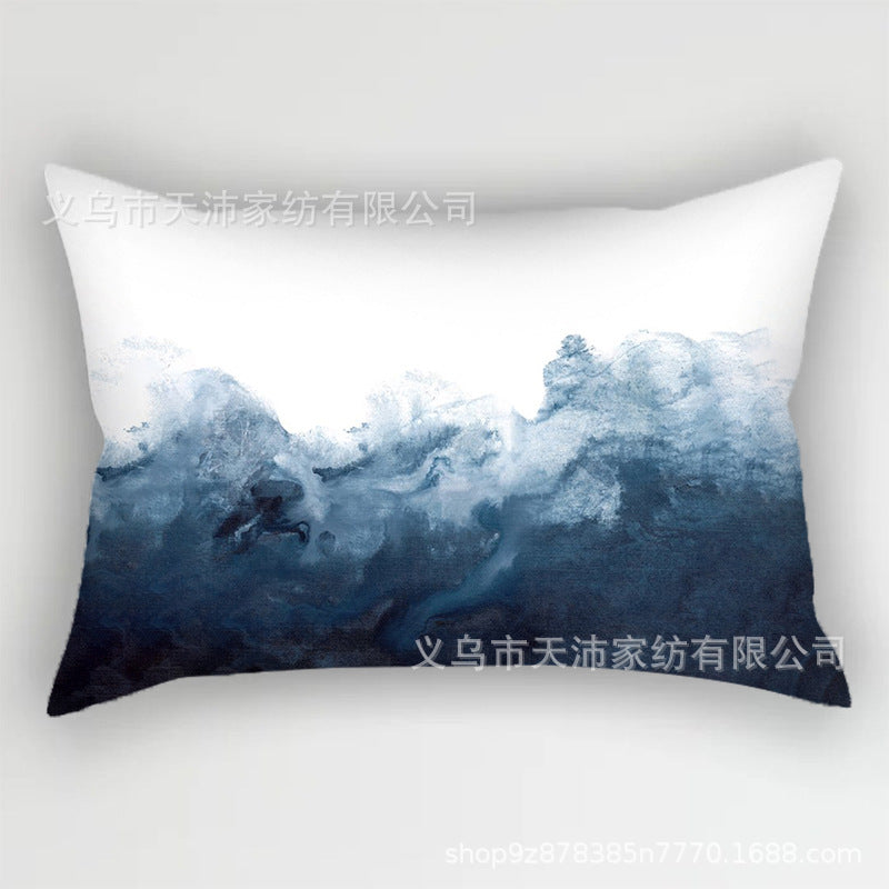 Wholesale Blue Fresh Short Plush Pillowcases