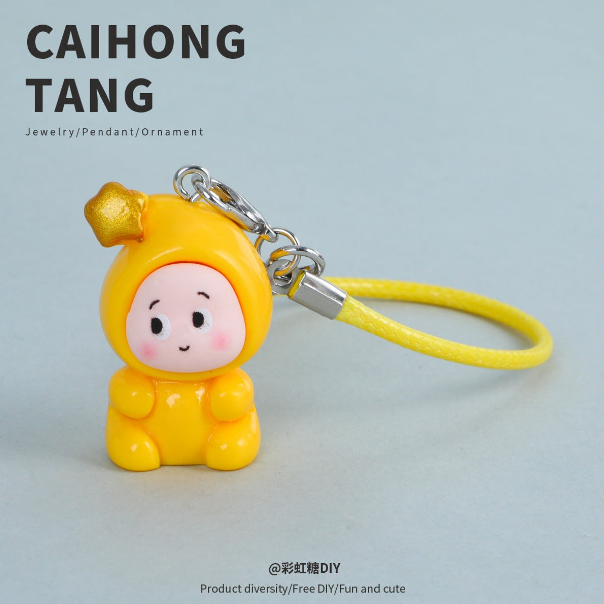 Wholesale Cutel doll resin doll accessories key chain pendant
