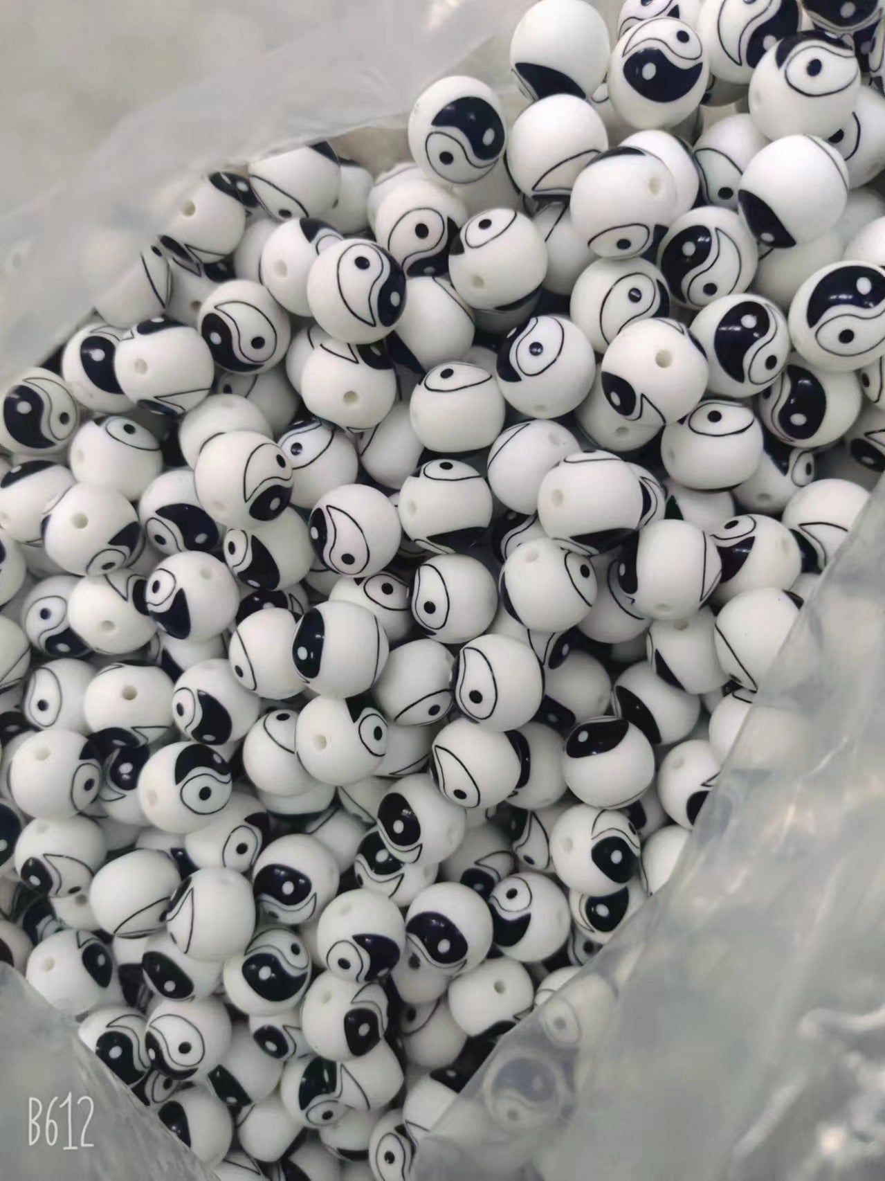 Wholesale 10PCS Water Transfer Silicone Colorful Leopard Beads