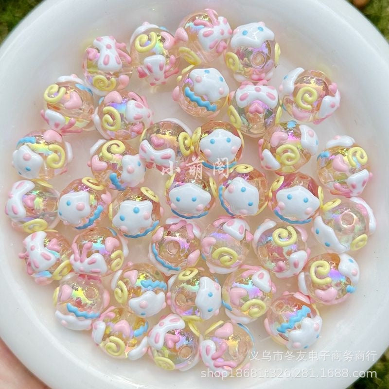 Wholesale 20pcs/pack cloud finished oil drop acrylic beads diyAcrylic Beads